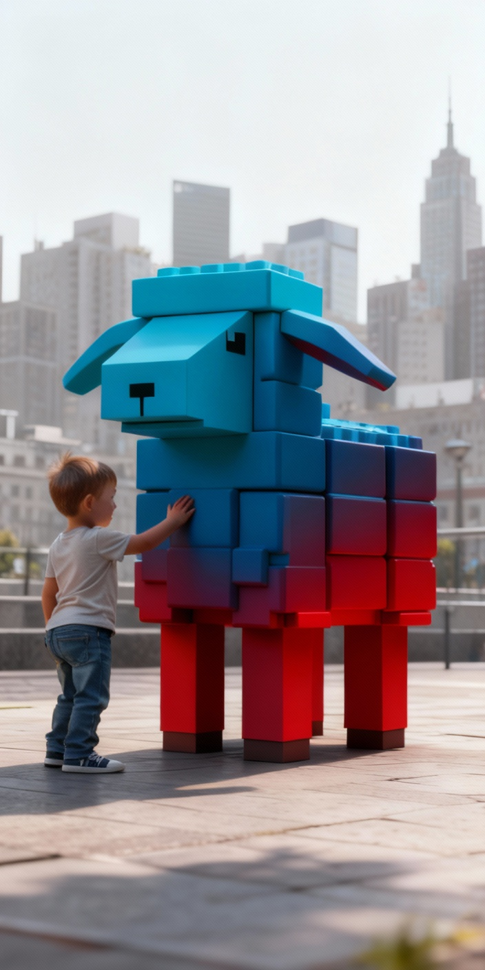 Полигональная фигура «Овца»